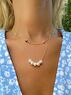 christina Christi | Natural Pearls Layering Necklaces 
