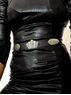 christina Christi | Silver Queen - Black Leather Belt 