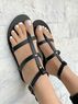 christina Christi | Black Gladiator Sandals Women 