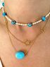 christina Christi | Gold Minimal Layered Necklaces 