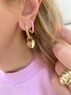 christina Christi | Minimal Heart Earrings Gold 
