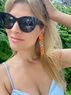 christina Christi | Rectangular Clip On Earrings Orange 