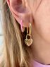 christina Christi | Minimal Heart Earrings Gold 