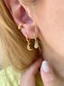 christina Christi | Minimal Gold Charm Earrings 