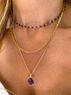 christina Christi | Layering Necklaces Purple Gems 