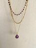 christina Christi | Layering Necklaces Purple Gems 