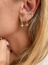 christina Christi | Gold Minimal Earrings Hoops with Charms 