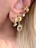 christina Christi | Gold Minimal Stud Earrings 