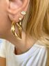 christina Christi | Rectangular n Gold Earrings 