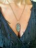 christina Christi | Gold Crystal Stone Necklace, Crystal Necklace 