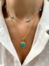 christina Christi | Real Turquoise Stone Necklace 