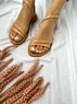 christina Christi | Brown Leather Sandals Greek (New Lena) 