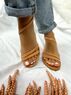 christina Christi | Brown Leather Sandals Greek (New Lena) 