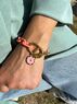 christina Christi | Orange Acrylic Chain Bracelet 