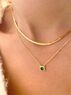 christina Christi | Gold Chain Necklaces, Emerald Necklace 